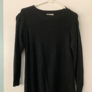 Long black sweater